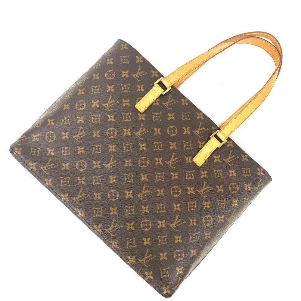 LOUIS VUITTON Authentic Brown Monogram Canvas Tote Bag - Picture 4 of 10